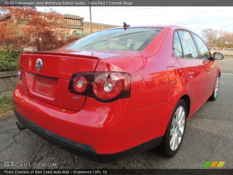 Salsa Red / Cornsilk Beige 2010 Volkswagen Jetta Wolfsburg Edition Sedan