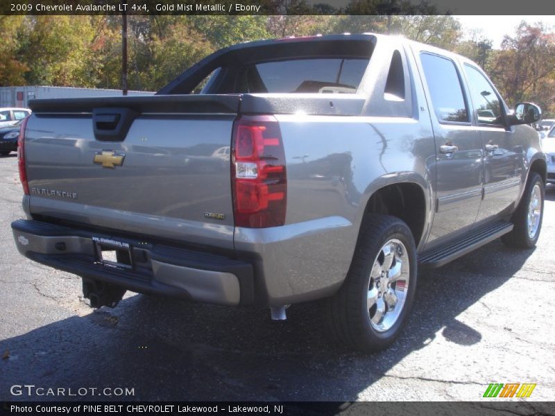 Gold Mist Metallic / Ebony 2009 Chevrolet Avalanche LT 4x4