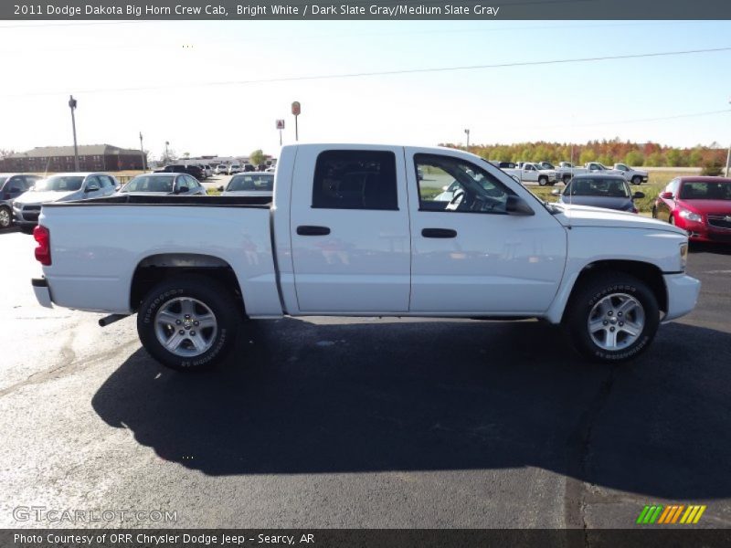 Bright White / Dark Slate Gray/Medium Slate Gray 2011 Dodge Dakota Big Horn Crew Cab