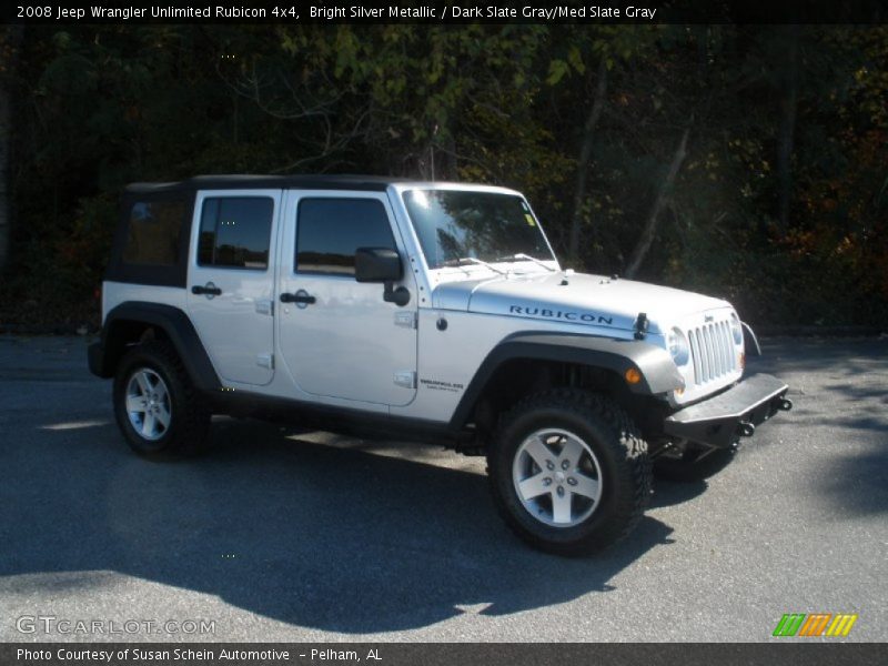 Bright Silver Metallic / Dark Slate Gray/Med Slate Gray 2008 Jeep Wrangler Unlimited Rubicon 4x4