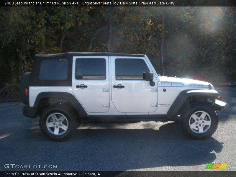 Bright Silver Metallic / Dark Slate Gray/Med Slate Gray 2008 Jeep Wrangler Unlimited Rubicon 4x4