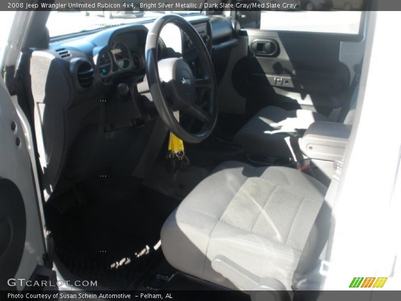 Bright Silver Metallic / Dark Slate Gray/Med Slate Gray 2008 Jeep Wrangler Unlimited Rubicon 4x4