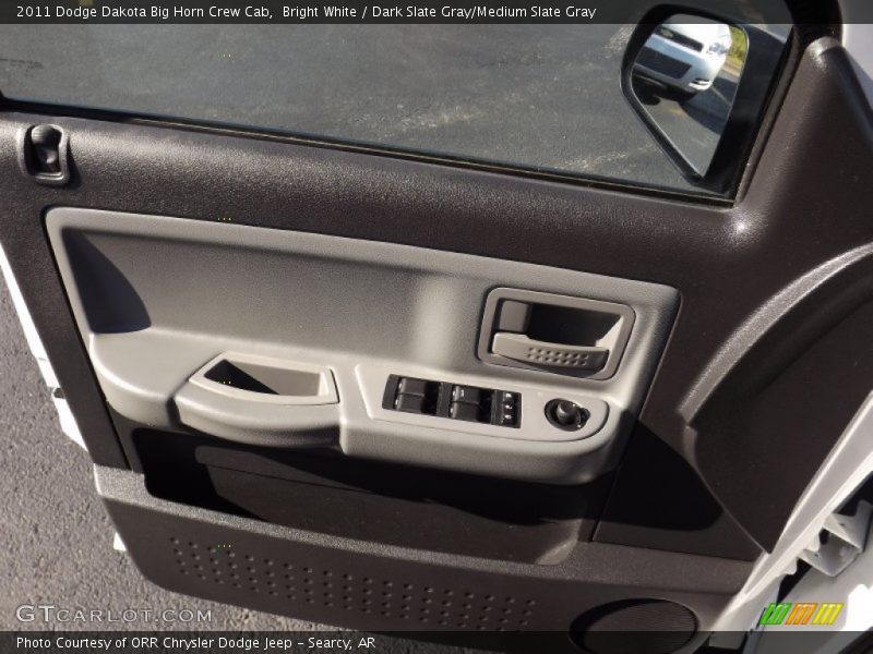 Bright White / Dark Slate Gray/Medium Slate Gray 2011 Dodge Dakota Big Horn Crew Cab