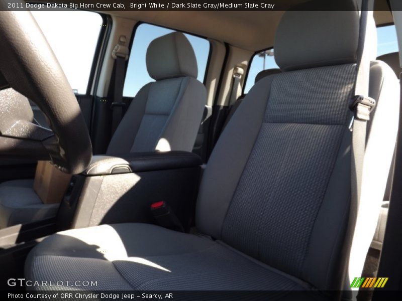 Bright White / Dark Slate Gray/Medium Slate Gray 2011 Dodge Dakota Big Horn Crew Cab