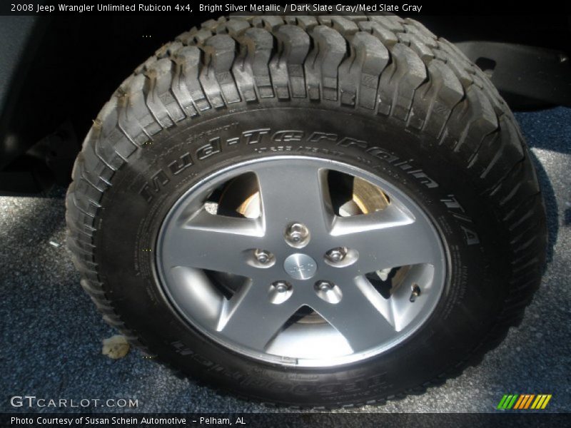 Bright Silver Metallic / Dark Slate Gray/Med Slate Gray 2008 Jeep Wrangler Unlimited Rubicon 4x4
