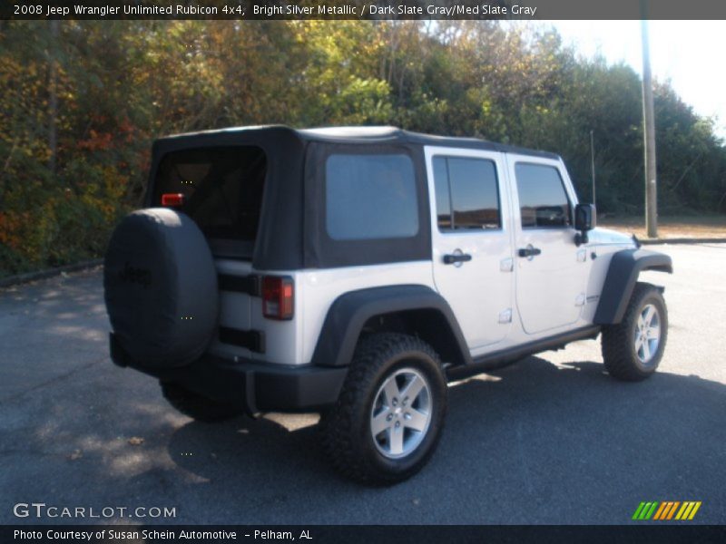 Bright Silver Metallic / Dark Slate Gray/Med Slate Gray 2008 Jeep Wrangler Unlimited Rubicon 4x4