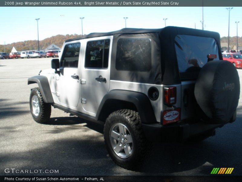 Bright Silver Metallic / Dark Slate Gray/Med Slate Gray 2008 Jeep Wrangler Unlimited Rubicon 4x4