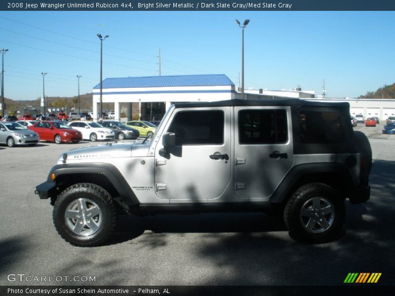 Bright Silver Metallic / Dark Slate Gray/Med Slate Gray 2008 Jeep Wrangler Unlimited Rubicon 4x4