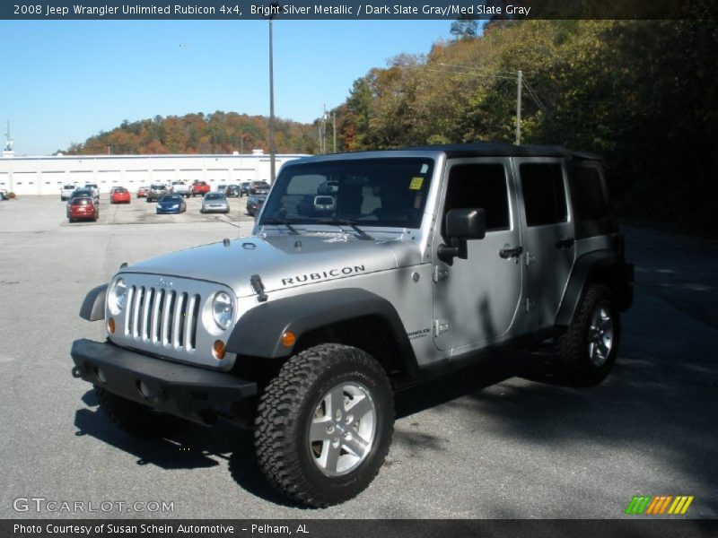 Bright Silver Metallic / Dark Slate Gray/Med Slate Gray 2008 Jeep Wrangler Unlimited Rubicon 4x4