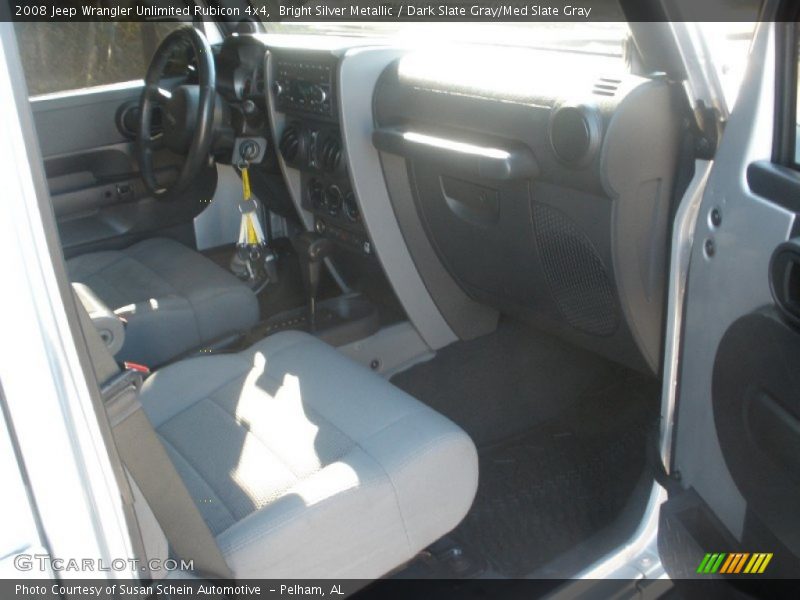 Bright Silver Metallic / Dark Slate Gray/Med Slate Gray 2008 Jeep Wrangler Unlimited Rubicon 4x4