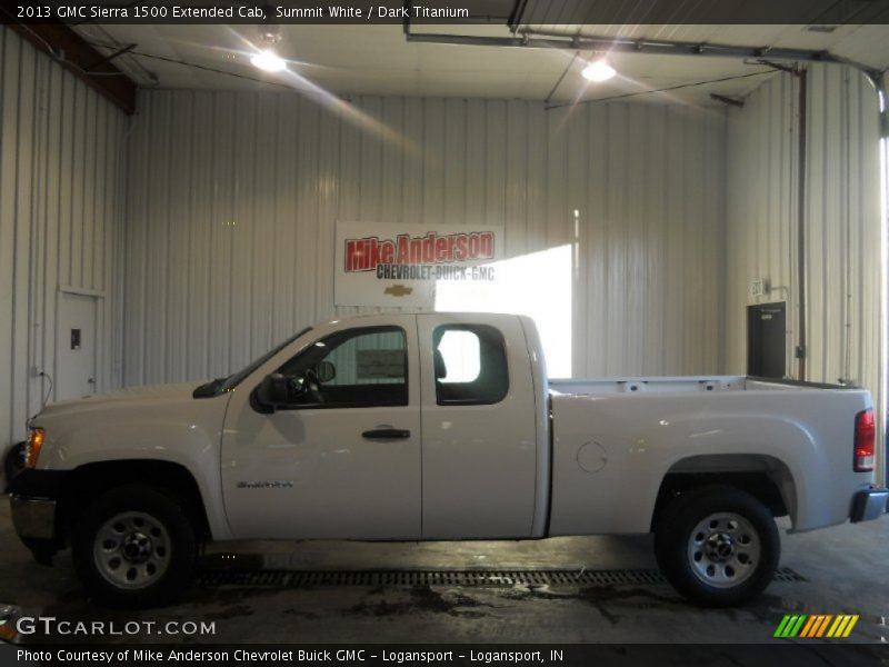 Summit White / Dark Titanium 2013 GMC Sierra 1500 Extended Cab