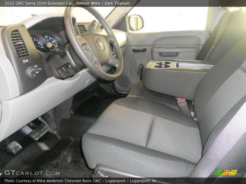 Summit White / Dark Titanium 2013 GMC Sierra 1500 Extended Cab