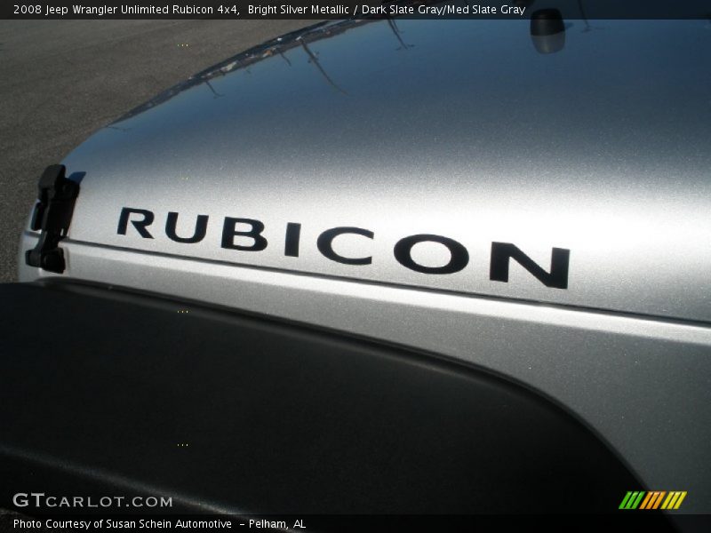 Bright Silver Metallic / Dark Slate Gray/Med Slate Gray 2008 Jeep Wrangler Unlimited Rubicon 4x4