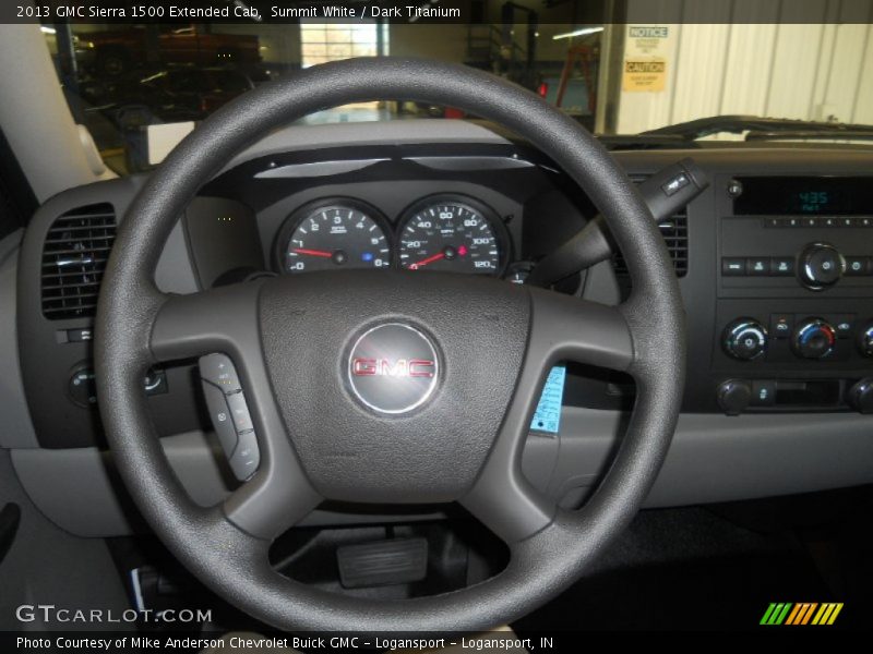 Summit White / Dark Titanium 2013 GMC Sierra 1500 Extended Cab