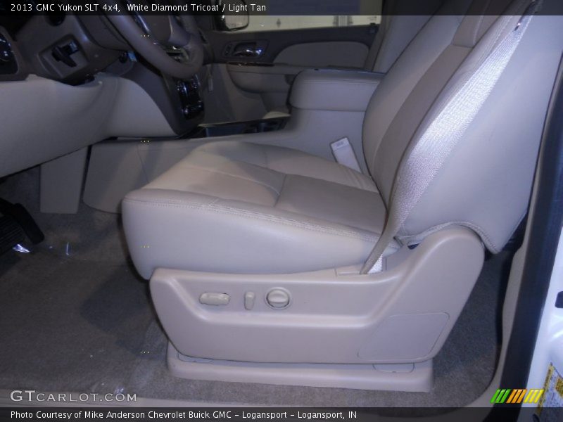 White Diamond Tricoat / Light Tan 2013 GMC Yukon SLT 4x4