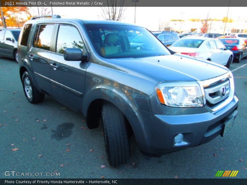 Polished Metal Metallic / Gray 2011 Honda Pilot EX-L