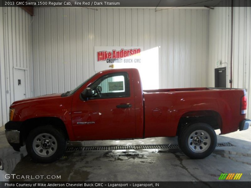 Fire Red / Dark Titanium 2013 GMC Sierra 1500 Regular Cab