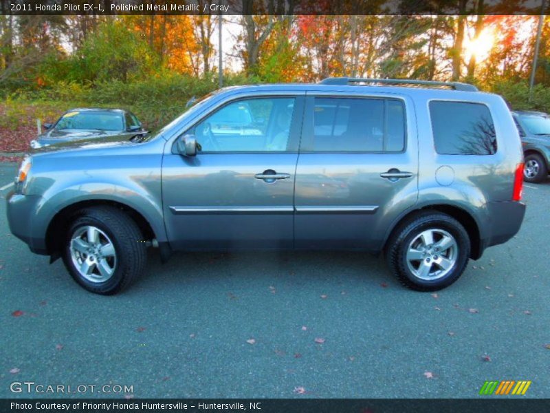 Polished Metal Metallic / Gray 2011 Honda Pilot EX-L