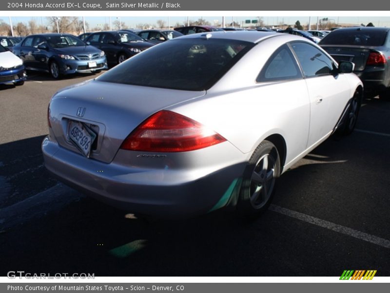 Satin Silver Metallic / Black 2004 Honda Accord EX-L Coupe