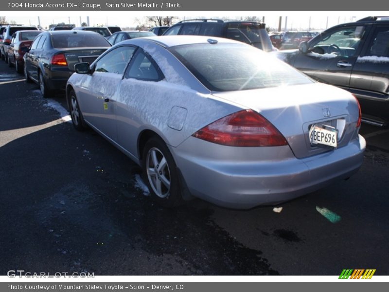 Satin Silver Metallic / Black 2004 Honda Accord EX-L Coupe