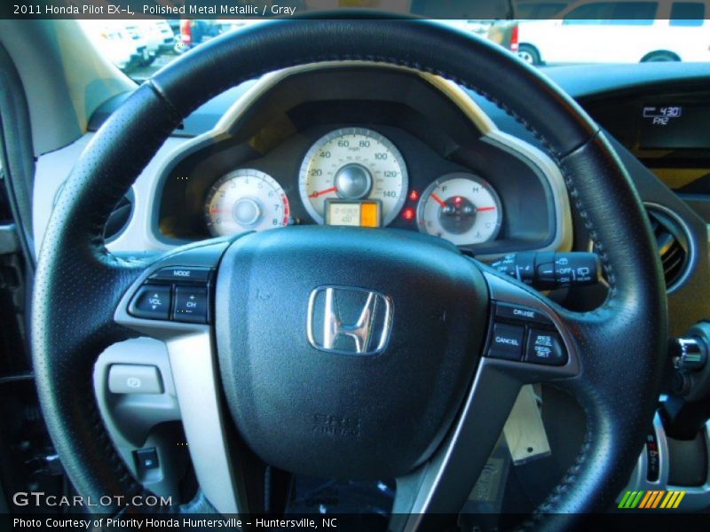 Polished Metal Metallic / Gray 2011 Honda Pilot EX-L