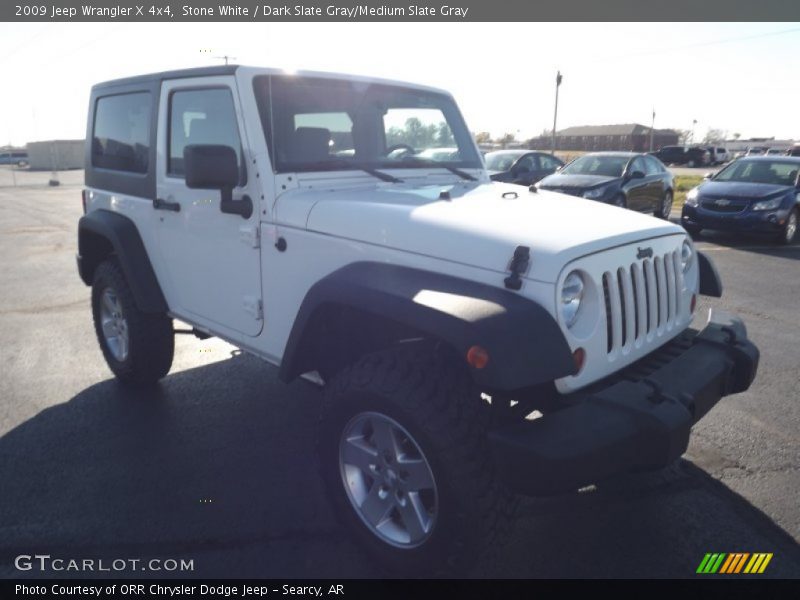 Stone White / Dark Slate Gray/Medium Slate Gray 2009 Jeep Wrangler X 4x4