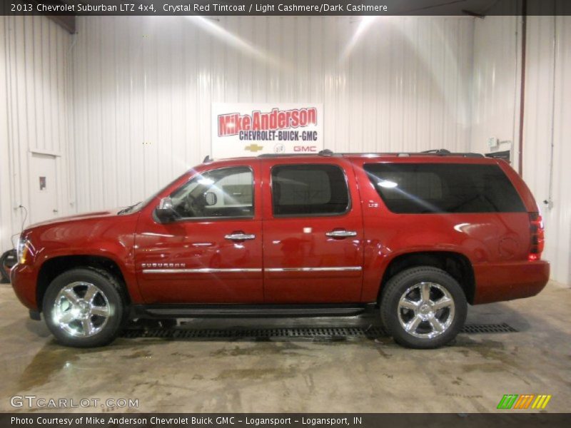 Crystal Red Tintcoat / Light Cashmere/Dark Cashmere 2013 Chevrolet Suburban LTZ 4x4