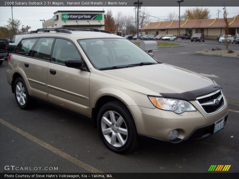 Harvest Gold Metallic / Warm Ivory 2008 Subaru Outback 2.5i Wagon