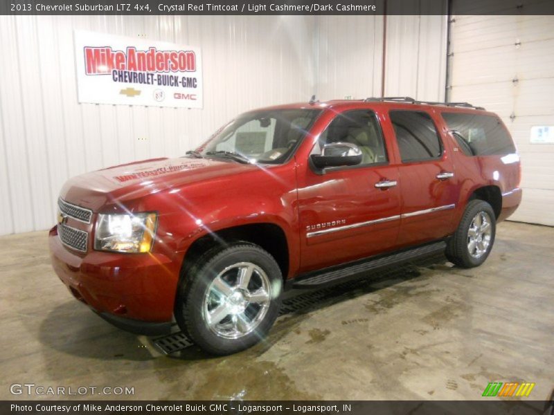 Crystal Red Tintcoat / Light Cashmere/Dark Cashmere 2013 Chevrolet Suburban LTZ 4x4