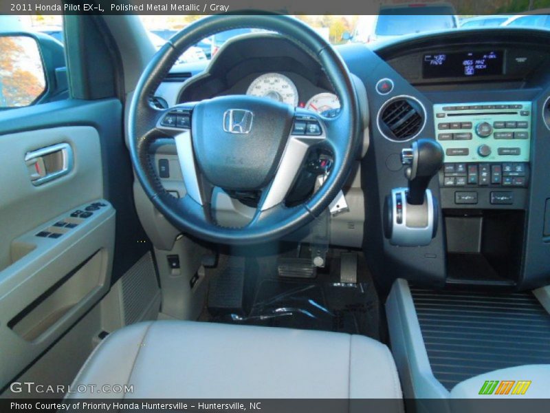 Polished Metal Metallic / Gray 2011 Honda Pilot EX-L