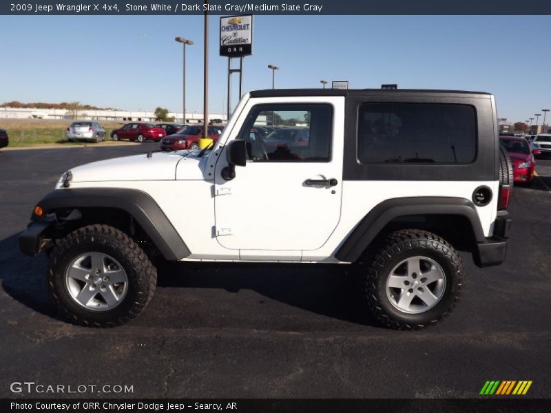 Stone White / Dark Slate Gray/Medium Slate Gray 2009 Jeep Wrangler X 4x4