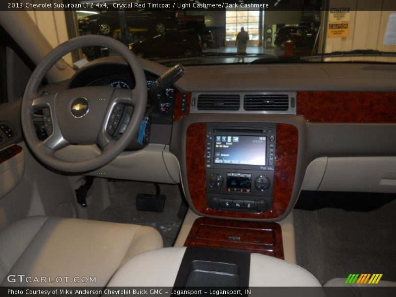 Crystal Red Tintcoat / Light Cashmere/Dark Cashmere 2013 Chevrolet Suburban LTZ 4x4