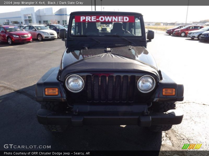 Black / Dark Slate Gray 2004 Jeep Wrangler X 4x4