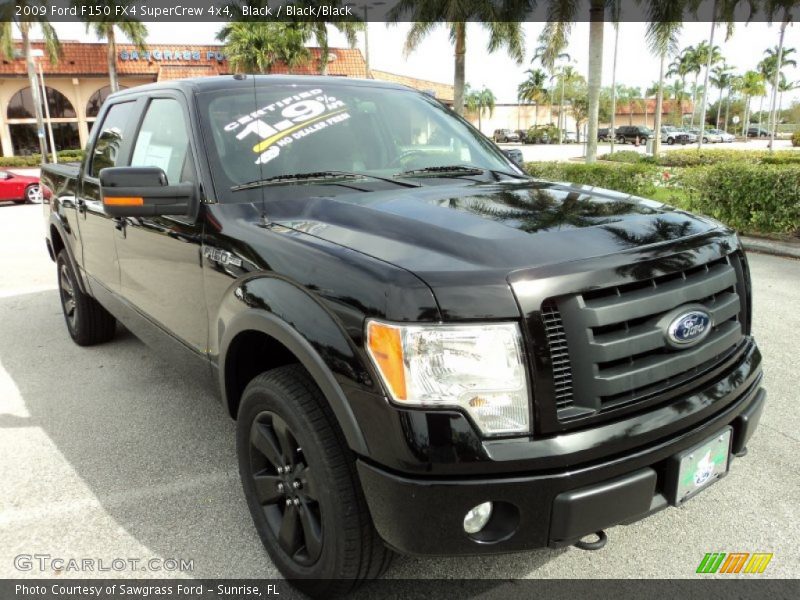 Black / Black/Black 2009 Ford F150 FX4 SuperCrew 4x4