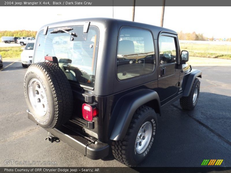 Black / Dark Slate Gray 2004 Jeep Wrangler X 4x4