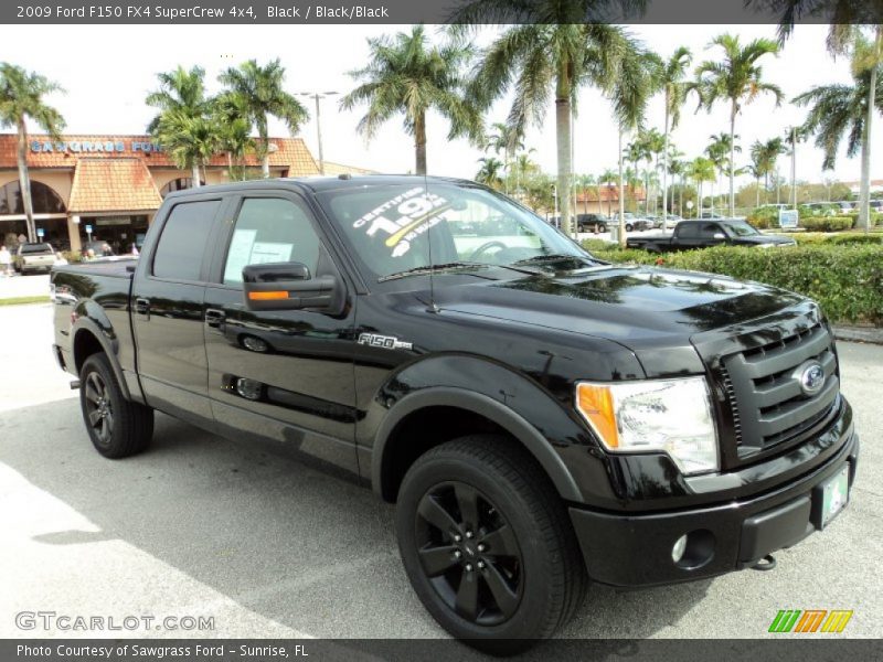 Black / Black/Black 2009 Ford F150 FX4 SuperCrew 4x4