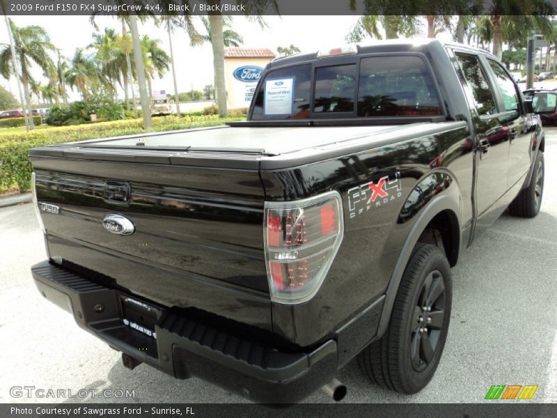 Black / Black/Black 2009 Ford F150 FX4 SuperCrew 4x4