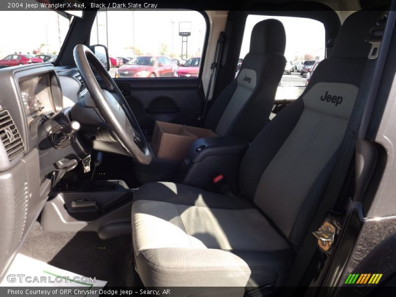 Black / Dark Slate Gray 2004 Jeep Wrangler X 4x4