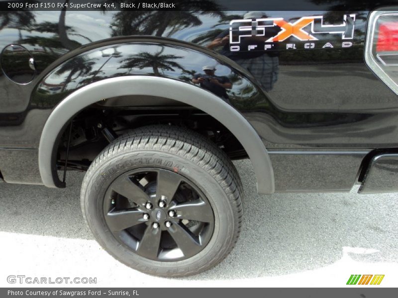 Black / Black/Black 2009 Ford F150 FX4 SuperCrew 4x4