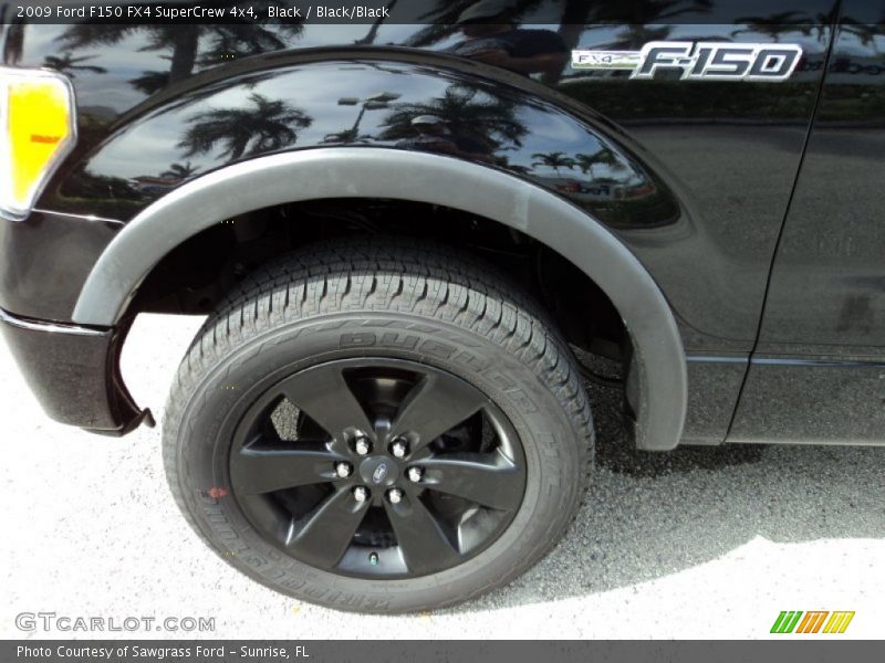 Black / Black/Black 2009 Ford F150 FX4 SuperCrew 4x4