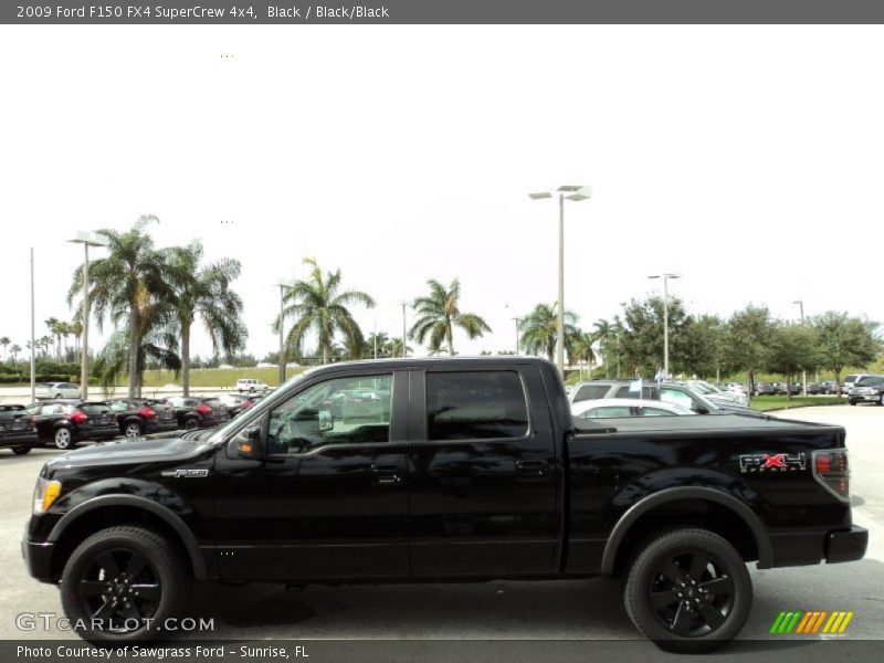 Black / Black/Black 2009 Ford F150 FX4 SuperCrew 4x4
