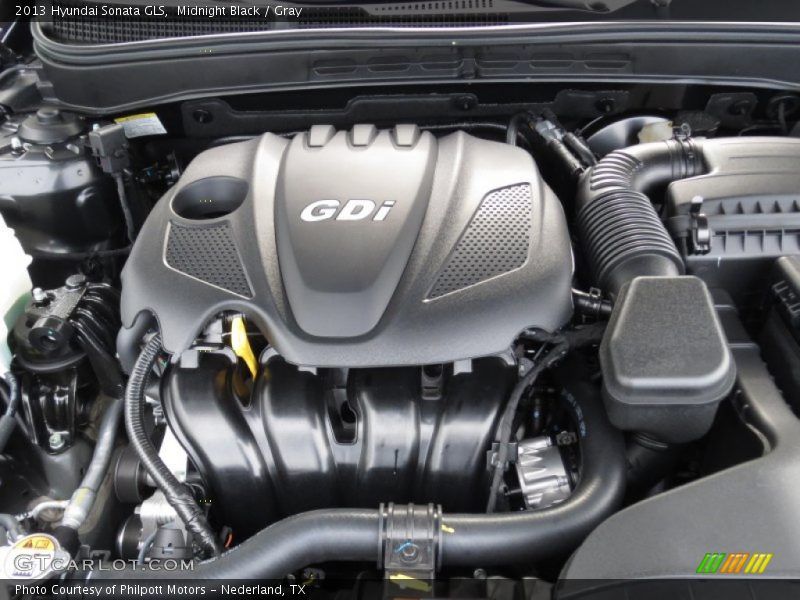 Midnight Black / Gray 2013 Hyundai Sonata GLS