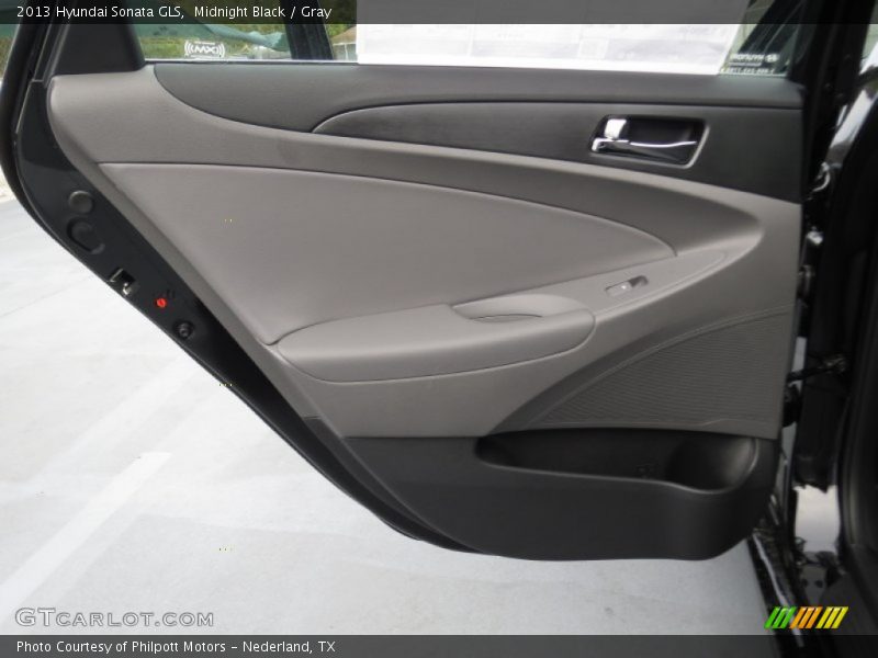 Midnight Black / Gray 2013 Hyundai Sonata GLS