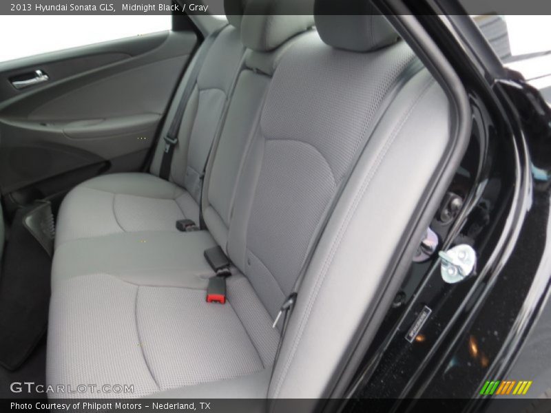 Midnight Black / Gray 2013 Hyundai Sonata GLS