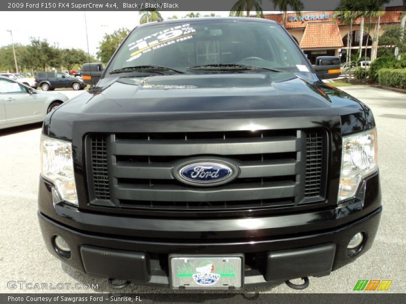 Black / Black/Black 2009 Ford F150 FX4 SuperCrew 4x4
