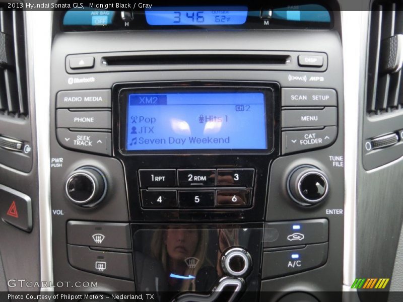 Midnight Black / Gray 2013 Hyundai Sonata GLS