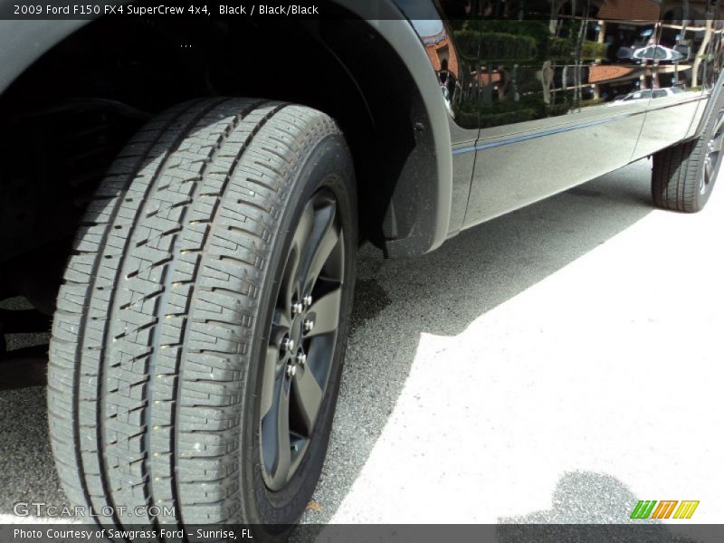 Black / Black/Black 2009 Ford F150 FX4 SuperCrew 4x4
