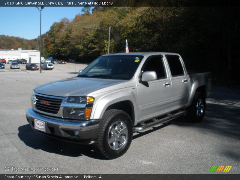 Pure Silver Metallic / Ebony 2010 GMC Canyon SLE Crew Cab