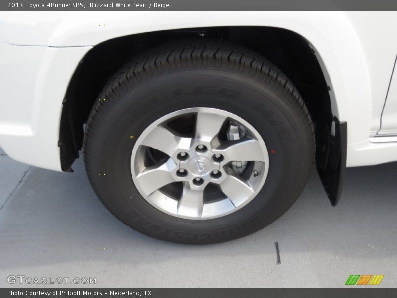 Blizzard White Pearl / Beige 2013 Toyota 4Runner SR5