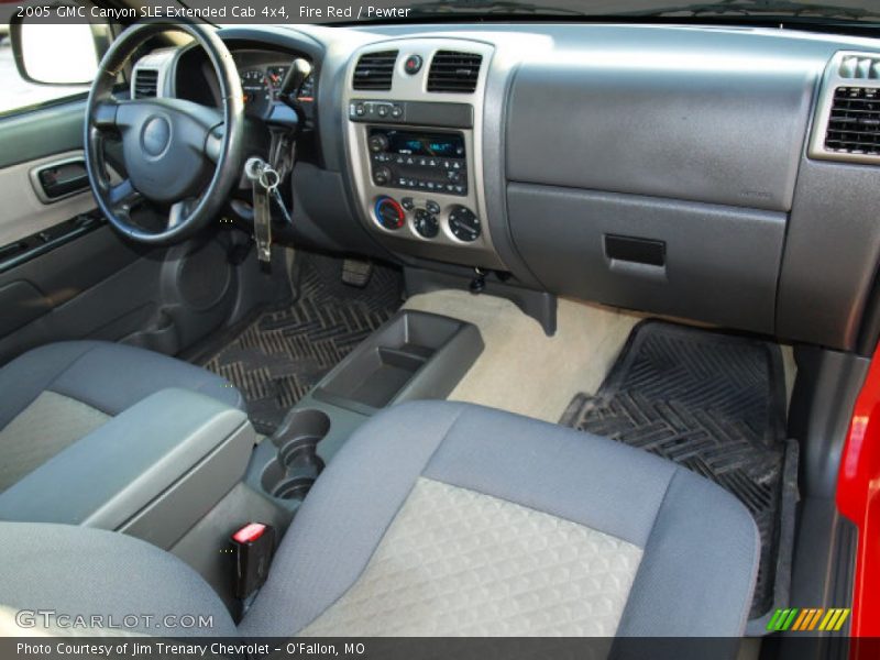 Fire Red / Pewter 2005 GMC Canyon SLE Extended Cab 4x4